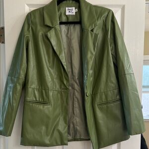Princess Polly Faux Leather Blazer